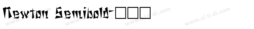 Newton Semibold字体转换